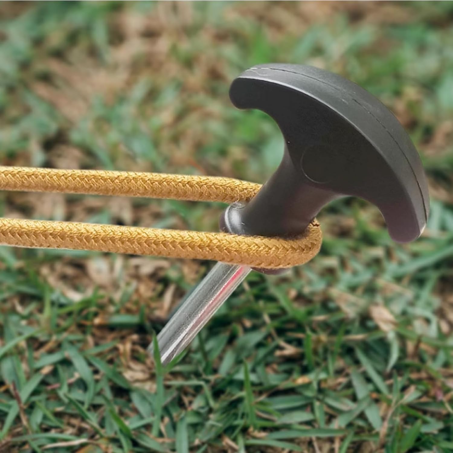 12 Tent Pegs, Screw Pegs for Garden, Camping and Fishing